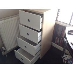 LARGE 4 DRAWER CHEST IN BEECH