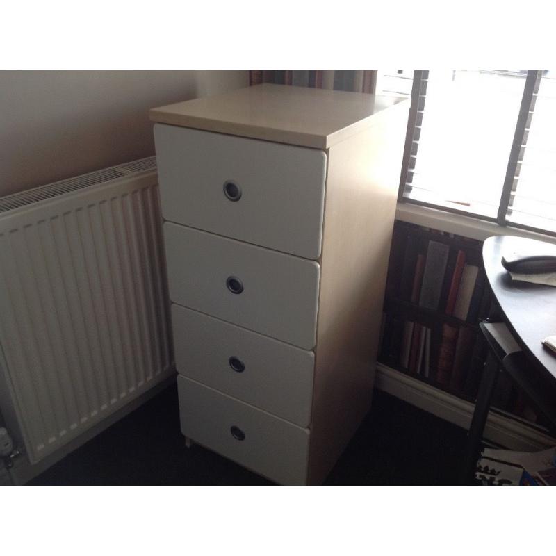 LARGE 4 DRAWER CHEST IN BEECH