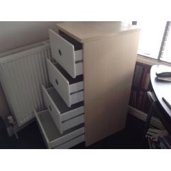 LARGE 4 DRAWER CHEST IN BEECH