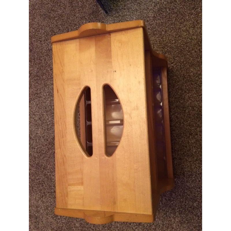 RARE! Solid wood Thomas carry case/storage
