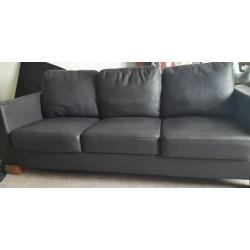 3 seater leather couch 30 dent in 1 of the arm west's