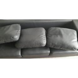 3 seater leather couch 30 dent in 1 of the arm west's