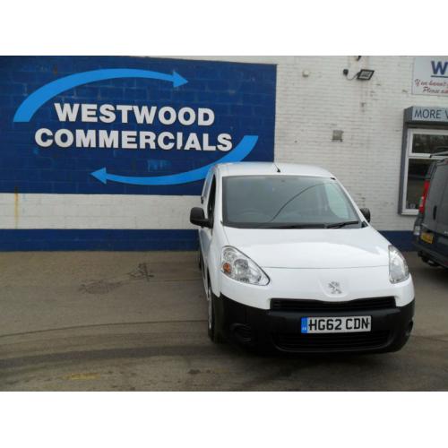 PEUGEOT PARTNER S 1.6HDi 90PS CREWVAN 5 SEAT L2 DIESEL WHITE EURO5 62REG
