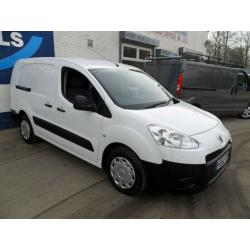 PEUGEOT PARTNER S 1.6HDi 90PS CREWVAN 5 SEAT L2 DIESEL WHITE EURO5 62REG