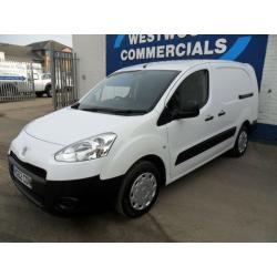 PEUGEOT PARTNER S 1.6HDi 90PS CREWVAN 5 SEAT L2 DIESEL WHITE EURO5 62REG