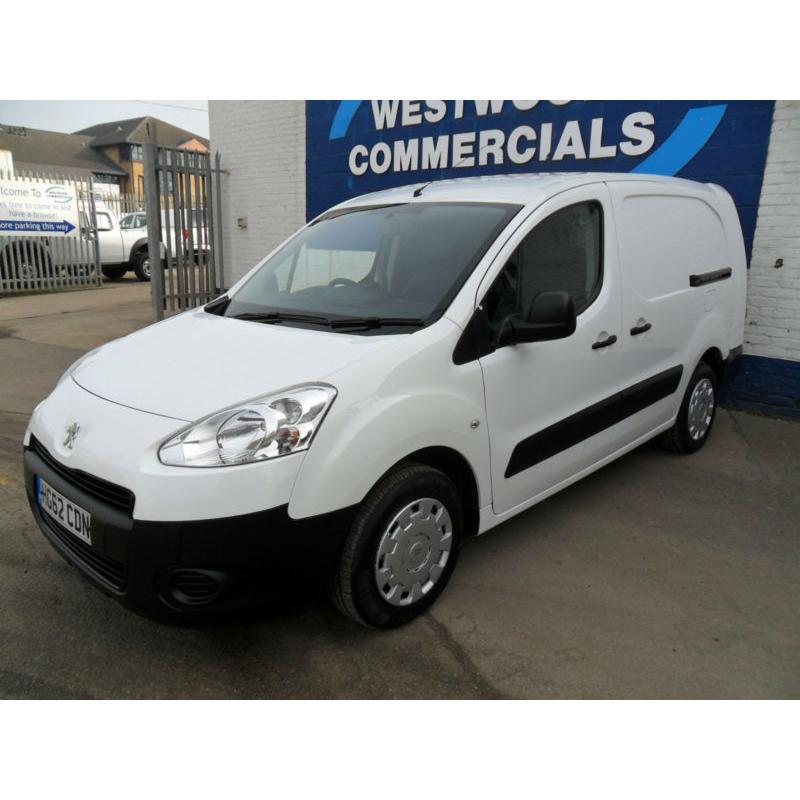 PEUGEOT PARTNER S 1.6HDi 90PS CREWVAN 5 SEAT L2 DIESEL WHITE EURO5 62REG