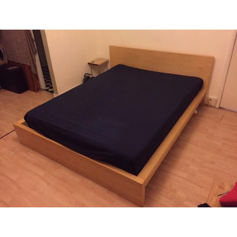 IKEA Malm Kingsize bed with mattress
