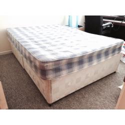 Free to collect. Double bed with mattress.