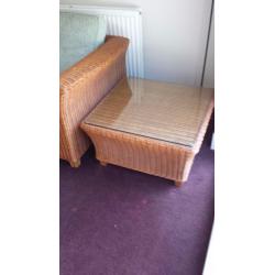 Wicker Sofa and Table