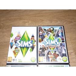 SIMS 3 BUNDLE OF 6 PC EXPANSION PACKS (INCLUDING ORIGINAL SIMS 3)