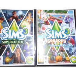 SIMS 3 BUNDLE OF 6 PC EXPANSION PACKS (INCLUDING ORIGINAL SIMS 3)