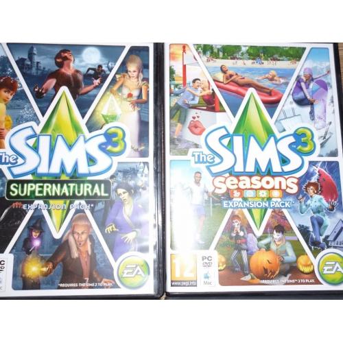 SIMS 3 BUNDLE OF 6 PC EXPANSION PACKS (INCLUDING ORIGINAL SIMS 3)