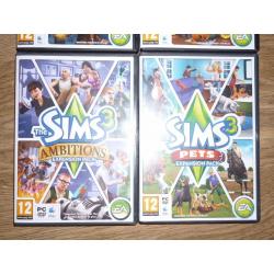 SIMS 3 BUNDLE OF 6 PC EXPANSION PACKS (INCLUDING ORIGINAL SIMS 3)