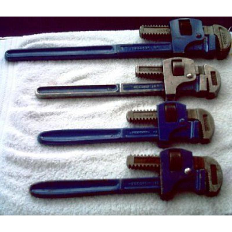 VINTAGE RECORD STILLSON PIPE WRENCHES - FOR SALE