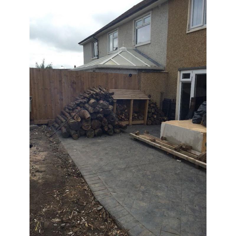 Logs free for collection, by Sunday eve. 07788704827