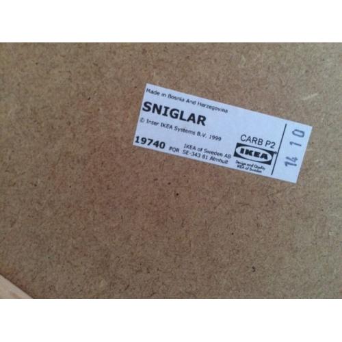 IKEA Sniglar changing table and Angelcare nappy bin