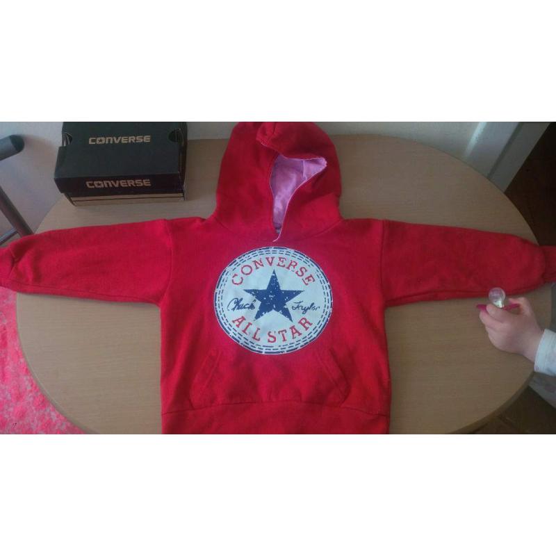 converse hoddie age2 girls