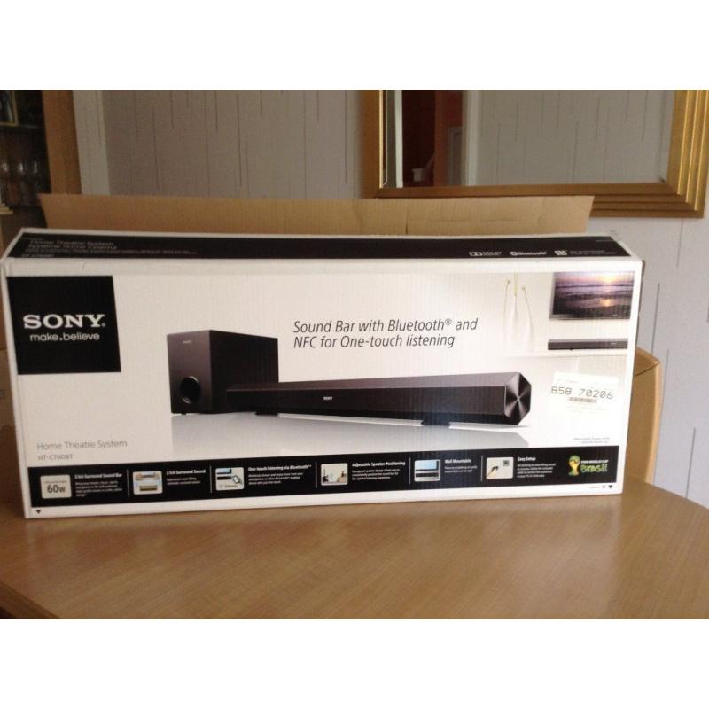 Sony Soundbar with Blue Tooth HT-CT60BT