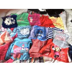Bundle of girls clothes 2-3 peppa Minnie frozen next mothercare tk maxx marks spencers