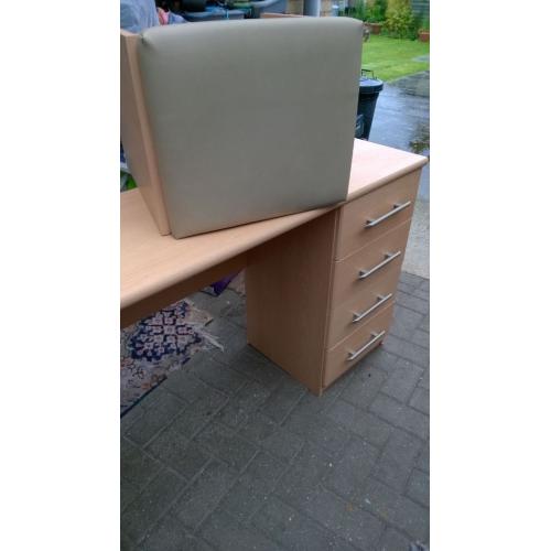 ***FREE*** DRESSING TABLE / DESK WITH UPHOLSTERED STOOL