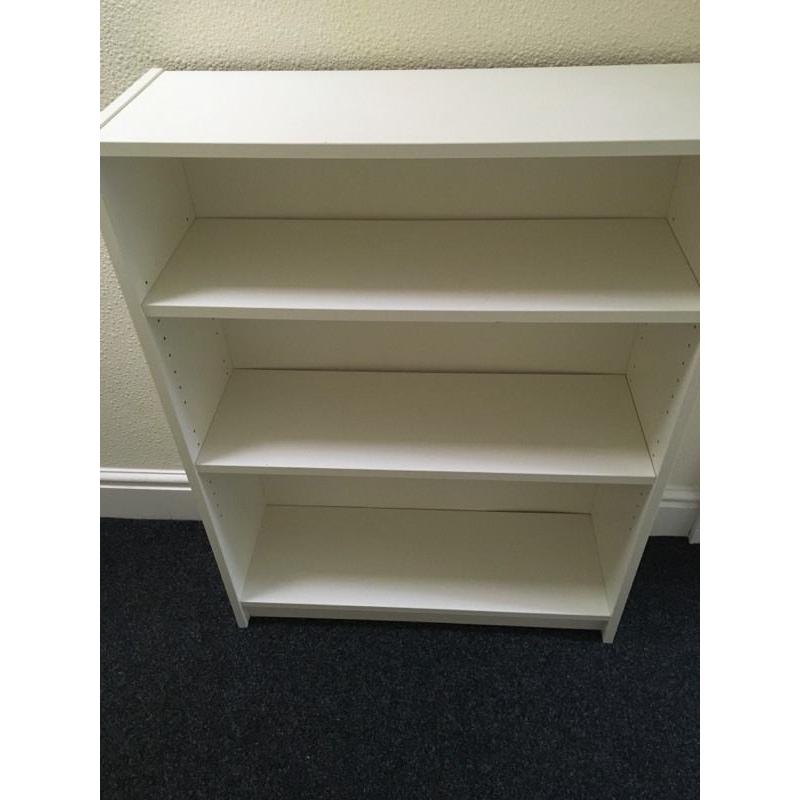 White IKEA bookcase