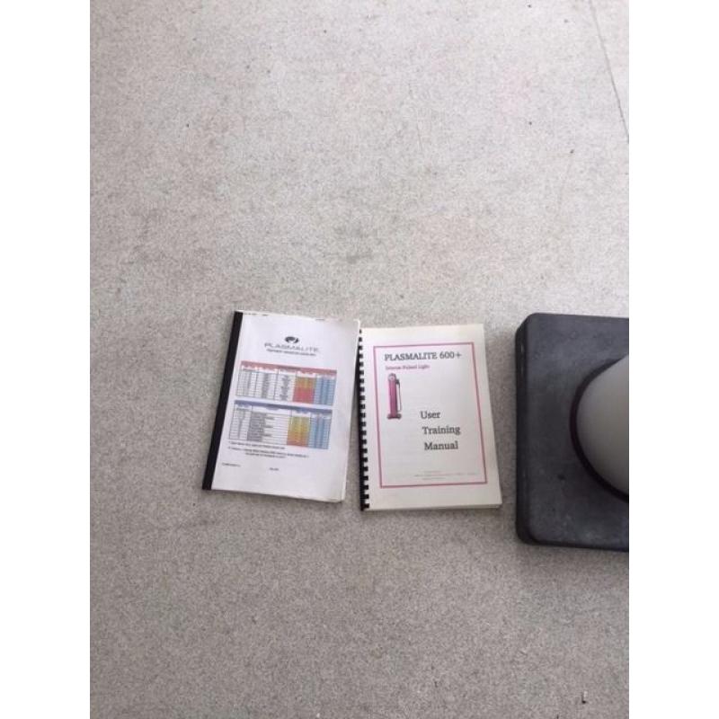 Hair removal laser - Plasmalite 600+ FPL plus user manual