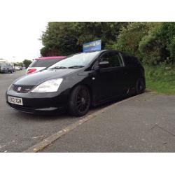 Honda Civic type r ep3 fitted with height adjustable coilovers