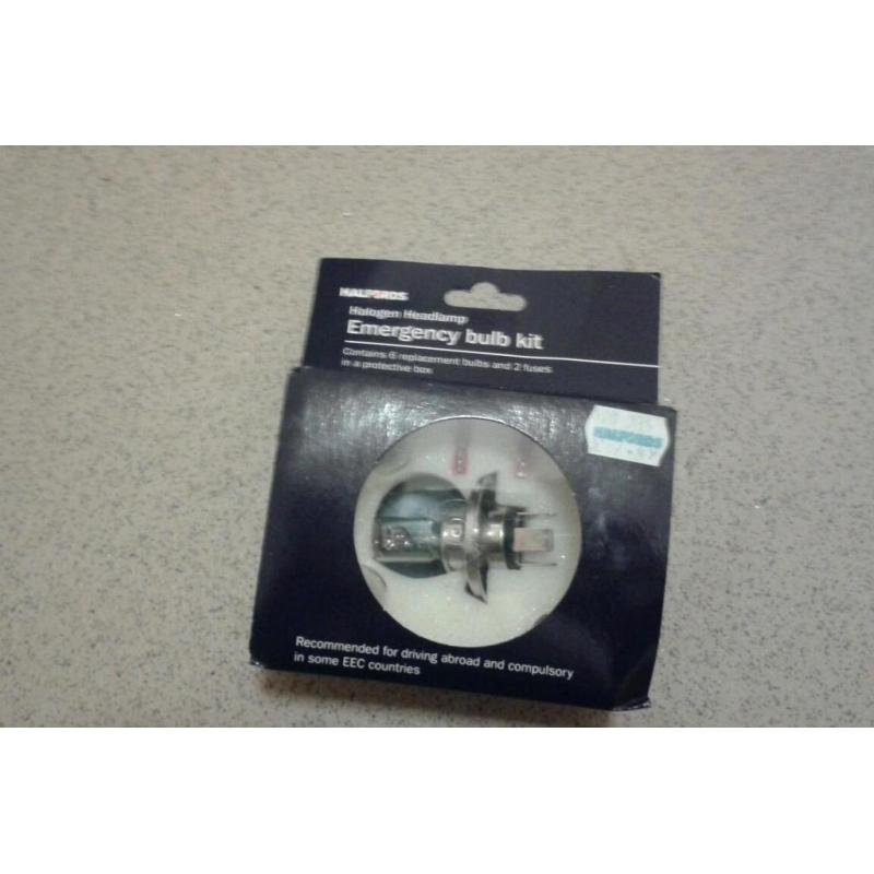 New halfords halogen emergency bulb set