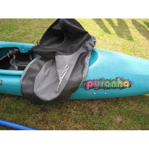 pyranha creek 280 1990's retro Kayak with Gul spray deck & Paddle