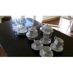 eternal beau crockery and glasses