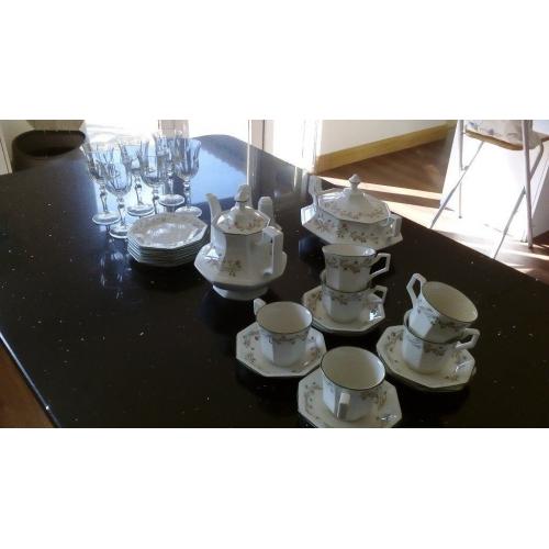 eternal beau crockery and glasses