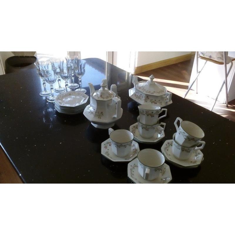 eternal beau crockery and glasses
