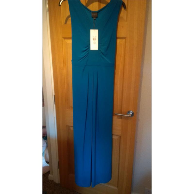 Size 28 Strapless Teal Maxi Dress from Ann Harvey. Brand new with tags