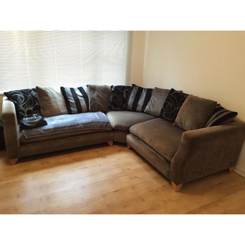 Corner Sofa with Cushions, good condition