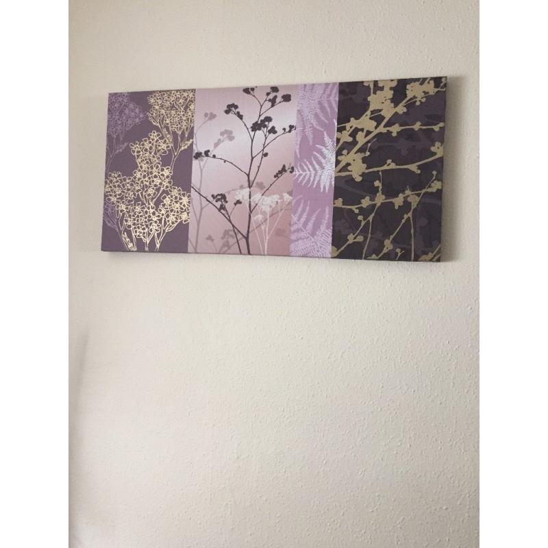 Purple & Gold Canvas