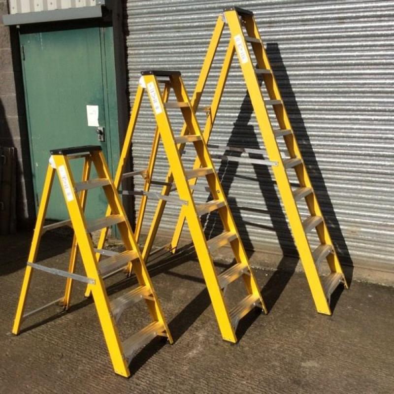 GRP Glassfibre fibre glass Step Ladder Trade Insulated Electrician etc.