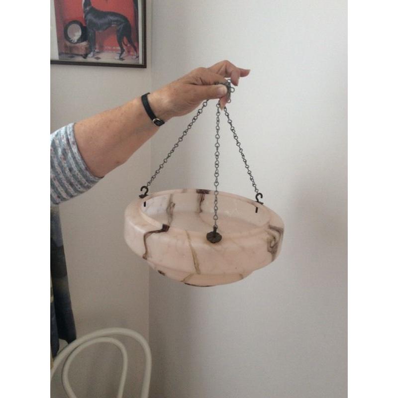 1930/40 glass ceiling light shade