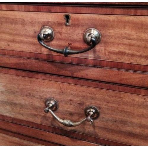 Antique Edwardian Chest of Drawers with Dressing Table Style Mirror Top