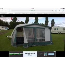 Avondale caravan 4 berth small lightweight and dorma awning retro style shabby chic decoration