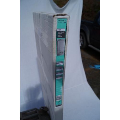 BRAND NEW B&Q Nile 2 Panel Sliding Bath Screen 1275(h) x 805mm(w) - Unopened & Still In Original Box
