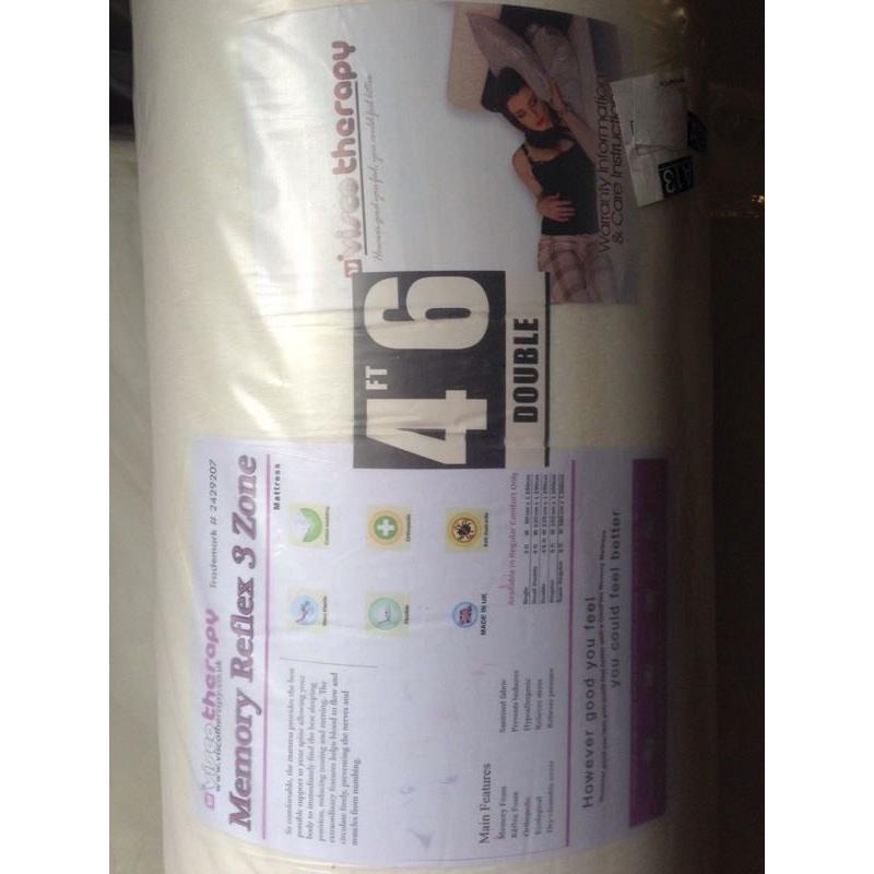 New Double Bed Memory foam.Delivery Offered