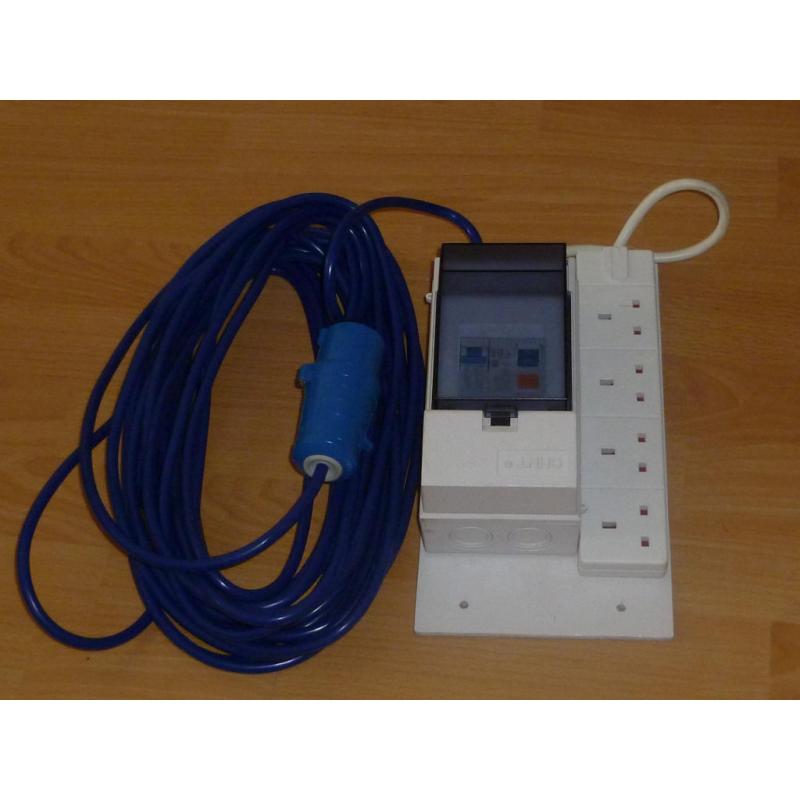 Electric Hook Up Cable 15m with RCD