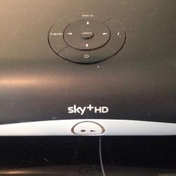 Sky HD box. Wires and remote