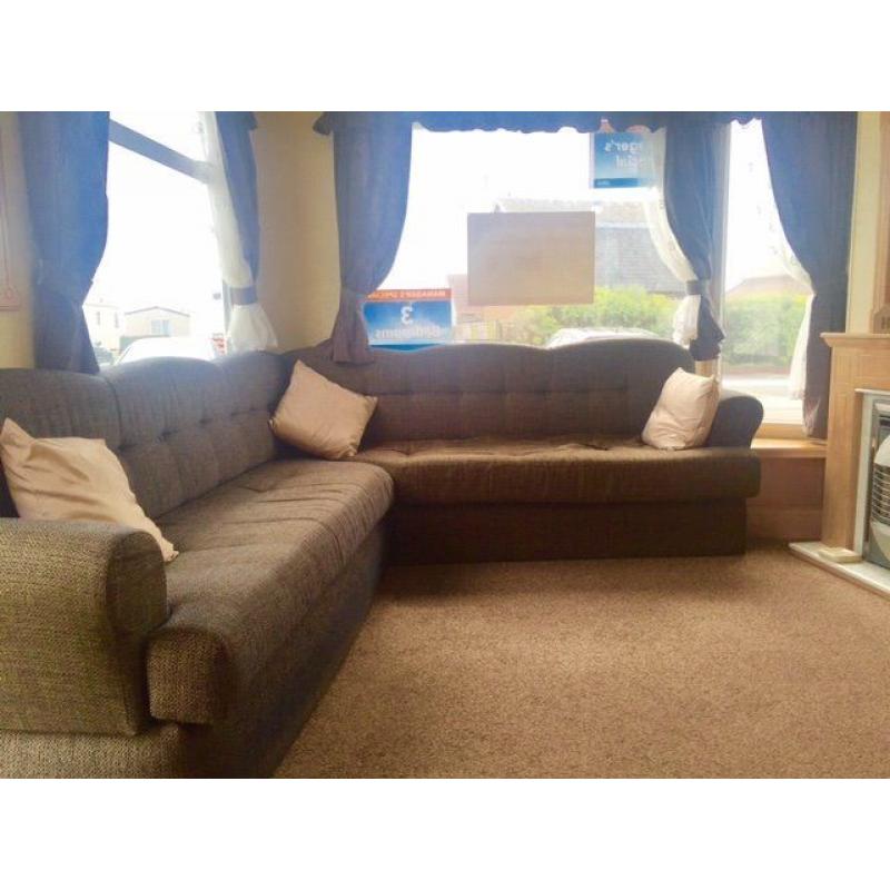 Cheap static caravan holiday home for sale, scottish borders, seaviews, free fees, nr haven, berwick