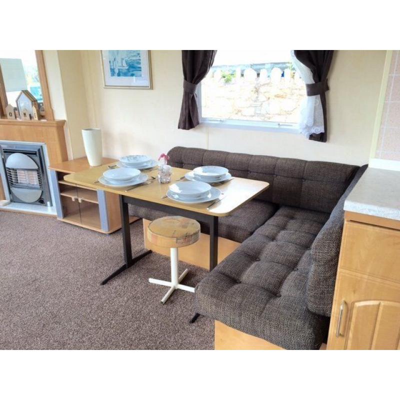 Cheap static caravan holiday home for sale, scottish borders, seaviews, free fees, nr haven, berwick
