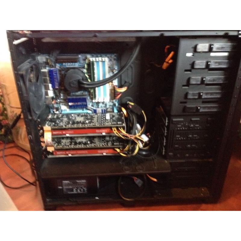 Ultimate gaming PC liquid cooled