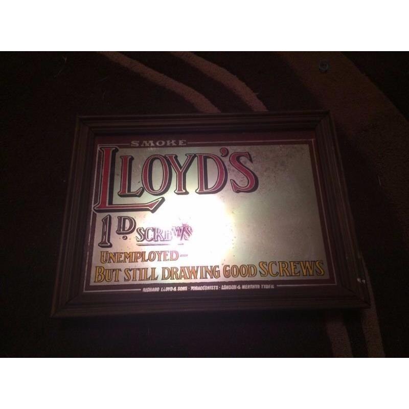 Richmond Lloyd & sons tobacconists antique mirrors