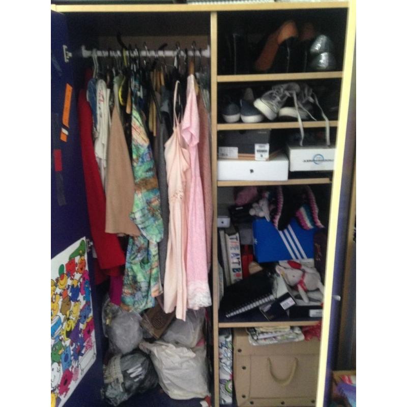 Ikea Robin wardrobe and matching shelf