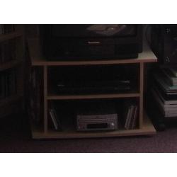 Beech effect TV unit