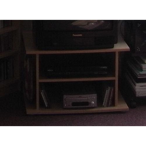 Beech effect TV unit